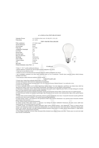 9w Bulb Led Ampul Beyaz Işık