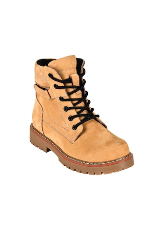 Dr.comfort Dr.1400 Hakiki Deri Çocuk Bot Kaydırmaz Taban, Ortopedik, Sıcak Astar, Fermuarlı Camel