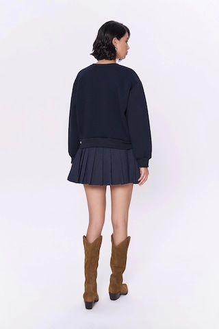 Yazı Baskılı Sweatshirt Haki