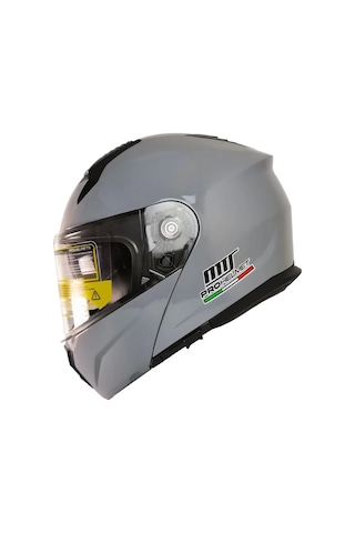 Mts 966 V2 Çene Açılır Kask Nardo Gri