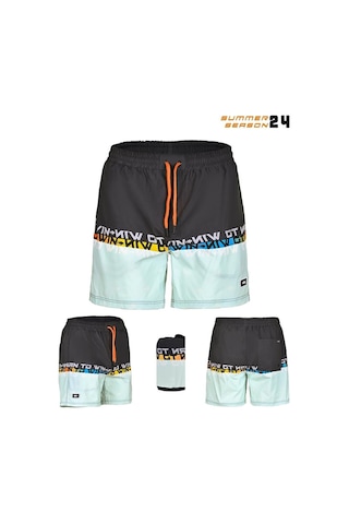 Fujin Pro Angler Short Mayo Anthracite Turquoise Antrasit