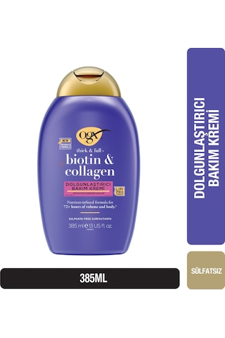OGX Biotin & Kolajen Dolgunlaştırıcı Sülfatsız Saç Bakım Kremi 385 ml