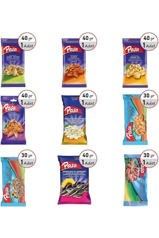 Paşa Kuruyemiş Lezzeti Keşfet 9 x 330 G