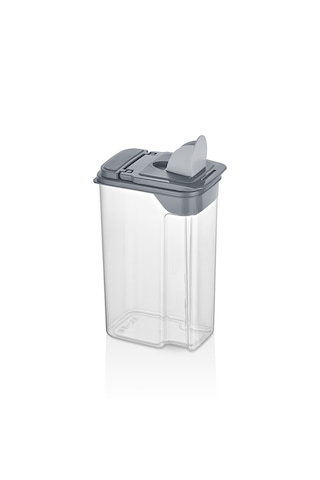 Erzak Kabı No.2 3,6 Litre Sızdırmaz Gıda Saklama Kabı, Dayanıklı Ve Pratik Gri
