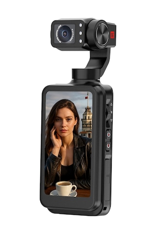 Mioji Mio Pocket 3 5k 30FPS 48MP 3 Eksenli Gimbal Kamera