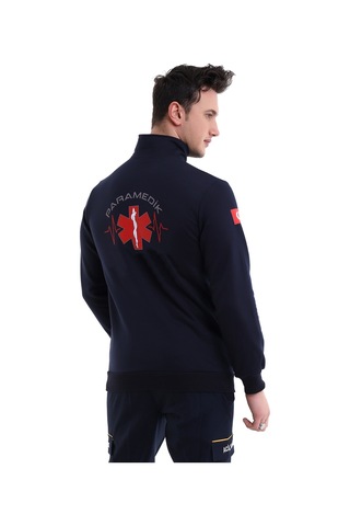 Paramedik Sweatshırt Kışlık Balıkçı Yaka Lacivert-7348