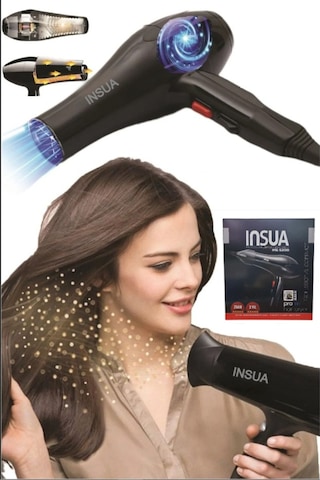 Ins-5200 Professionel Turbo Fön Makinesi 2 Yıl Garantili Ac Motor