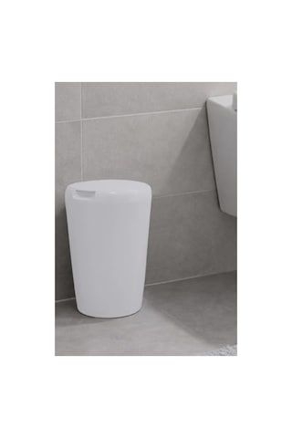 Beyaz Renk 6 Lt Banyo Mutfak Tezgah Üstü Çöp Kovası 6998