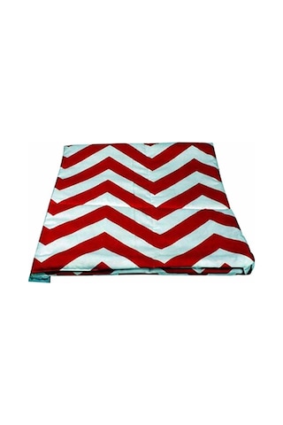 Kiddy's Teepee Mat - Kırmızı Zigzag