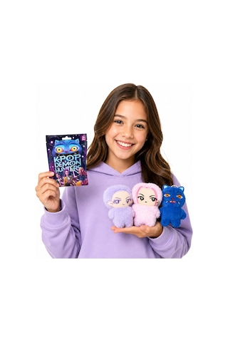 K-pop Demon Hunters 10 Cm Peluş Oyuncak Ve Koleksiyon Kartı Hediye Paketi Açık Bej