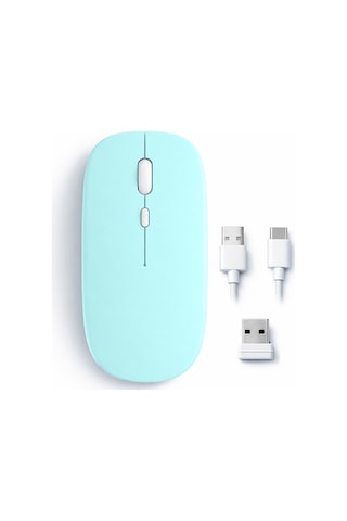 Mac Apple Uyumlu iPad Pc Tablet Mouse Şarjlı Batarya Sessiz Tıklama Usb Dongle Ve Kablo Dahil 1520