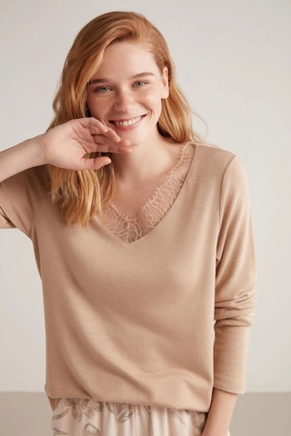 Catherine's Lux Mood Pijama Takımı Bej