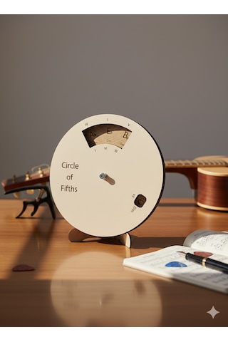 "Beşliler Çemberi" Circle Of Fifths Düzeneği