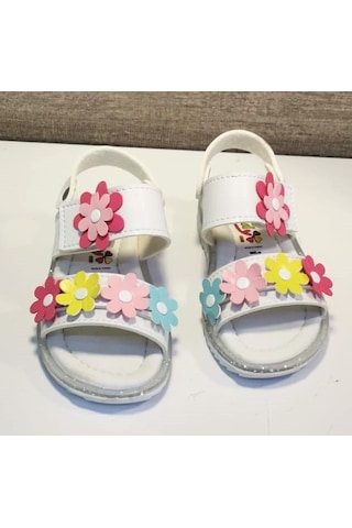 Wendy K45b Bebe Kız Sandalet Beyaz