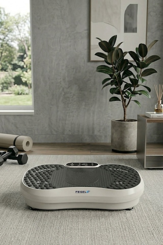 Fegel Fg-6500 Titreşimli Fitness Platformu 99 Hız Seviyesi & Hoparlörlü Egzersiz Aleti / Beyaz Renk