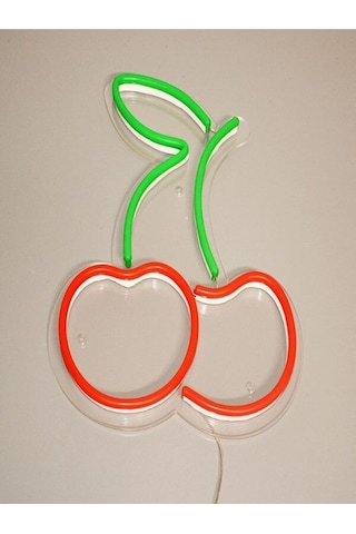 Twins Led Kirazlı Neon Pleksi Tabela Kırmızıyeşil Model:model:16263366 Kırmızı - Yeşil