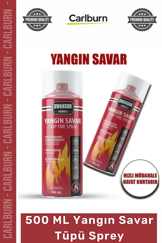 Yangıntüpü 500ml Stop Fire Araç Ev Ofis Tipi Taşınabilir Güvenli Söndürücü Yangın Savar Tüpü Sprey