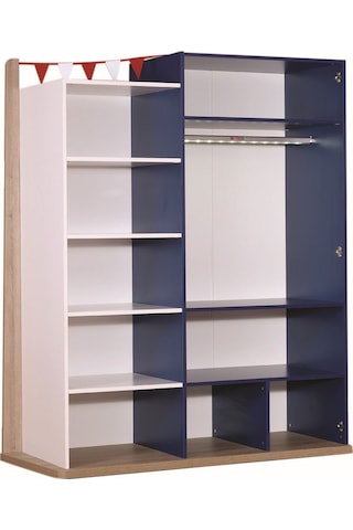 Meltem Kids Pacific Çocuk Odası Üç Kapılı Dolap