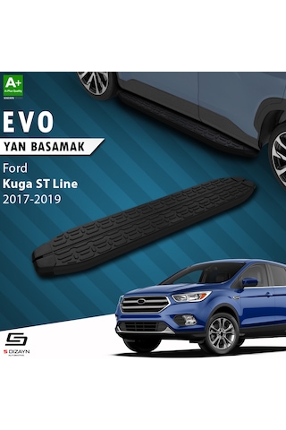 S-dizayn Ford Kuga 2 St-line Evo Siyah Yan Basamak 183 Cm 2017-2019