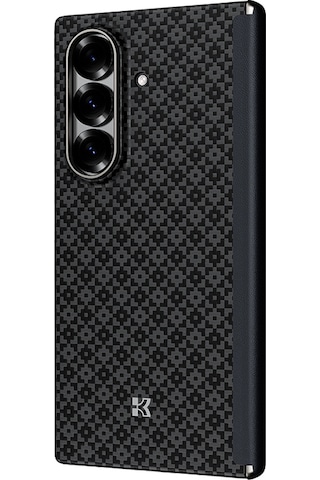 Galaxy Z Fold 7 Uyumlu Kılıf M-safe Özellikli Benks Armorair Armorgrid Serisi Kevlar Kapak Siyah