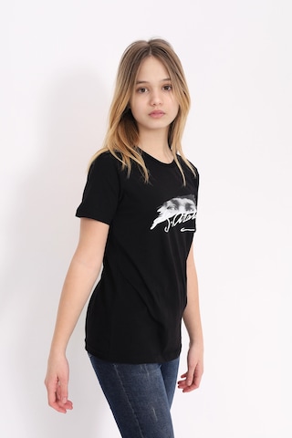 Toontoy Kids Toontoy Unisex Çocuk Atatürk Baskılı Tişört 23072 Siyah