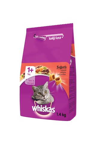 Whiskas Sığır Etli Yetişkin Kedi Maması 1400 G