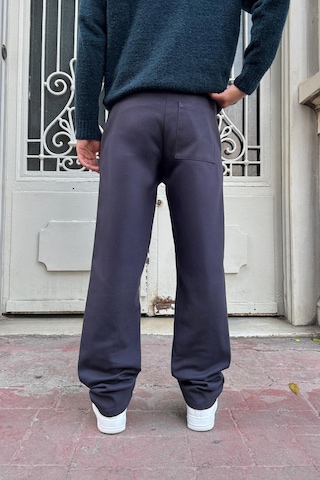 Flaw Basic Regular Gabardin Pantolon Füme Füme