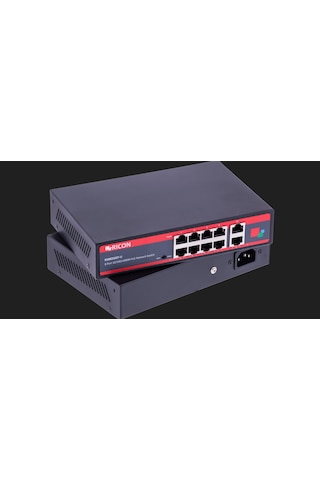 Ricon 8 Port Gigabit Power Over Ethernet Yönetilemeyen Switch