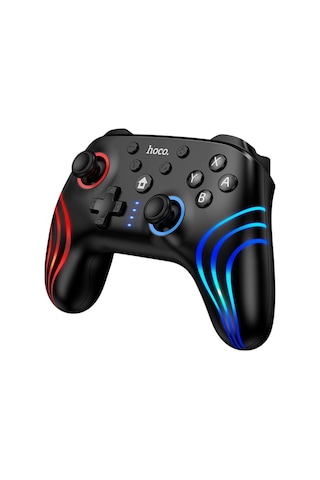 Hoco. GA2 Unicorn RGB Işıklı Çok Fonksiyonlu PC Uyumlu Kablosuz Oyun Kolu Siyah