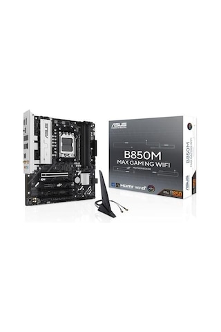 Asus B850m Max Gamıng Wıfı6 Ddr5 Hdmı-dp Typec Pcıe 5.0 Am5 Matx
