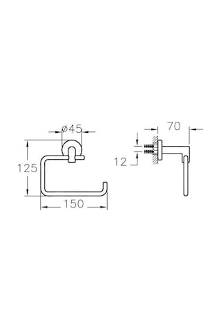 VitrA Minimax Tuvalet Kağıtlığı Krom  A44796