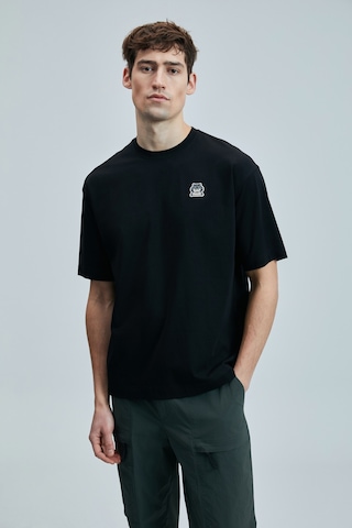 Lufian Nımbus Modern Grafik T- Shirt Siyah Siyah 111020251100100 Siyah