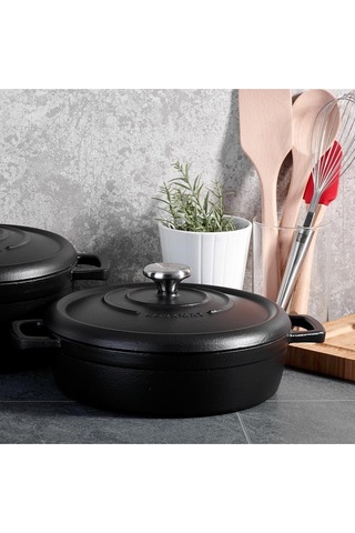 Korkmaz A2849 Casta Döküm Kısa Tencere 26x7 Cm