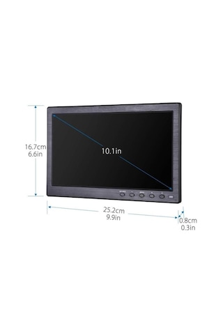 10 Inç Monitör Güvenlik Cctv Lcd Monitör Ekran Hdmi Vga Av Bnc