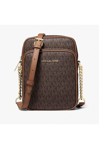 Michael Kors Jet Set Travel Kadın Logolu Çapraz Omuz Çantası 35f1gtvc2b Kahverengi