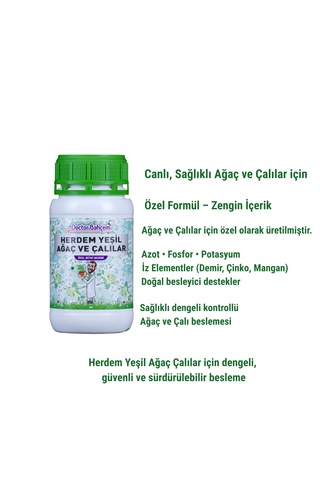 Doctor Bahçem Herdem Yeşil Ağaç Ve Çalılar İçin Sıvı Bitki Besini Sağlıklı Gelişim İçin 1000 Ml