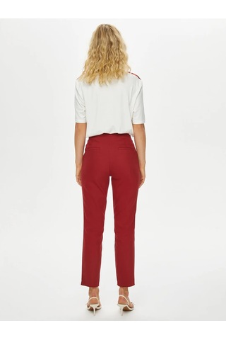 Faik Sönmez Slim Fit Kadın Pantolon 69058 Bordo