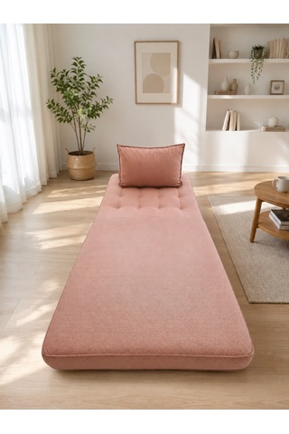 Newness Tekli Koltuk & Puf Pembe
