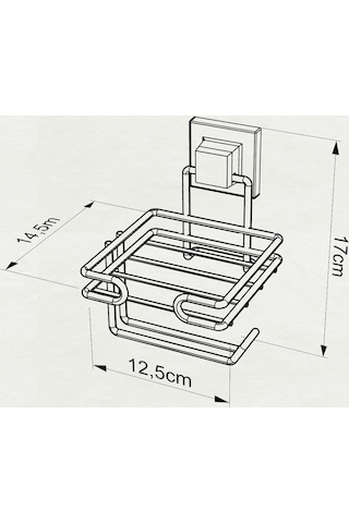 Teknotel Yapışkanlı Yedekli Tuvalet Kağıtlık Krom Ef275