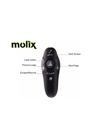 Molix 2.4 Ghz Kablosuz Taşınabilir Usb Powerpoint Sunum Kumanda