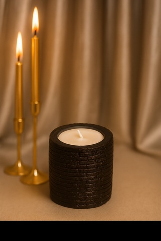 Dekoratif Kokulu Mum Home Siyah Home