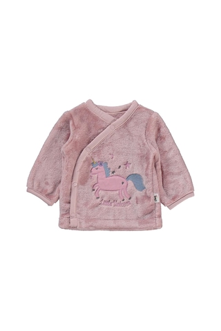 Civil Baby Unicorn Nakışlı Zıbın Takımları - Pembe Pastel Pembe