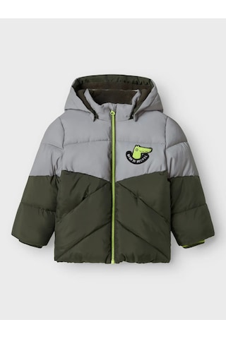 Name It Nmmmorten Puffer Dino Detail1 Erkek Çocuk Mont 13243943 Yeşil