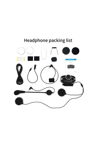 Primepickings V9 Kablosuz Kulaklık Bt5.0 Şarj Edilebilir Sesli Arama Eller Serbest Telefon Motosiklet Kaskı Kulaklığı 850mah Pil