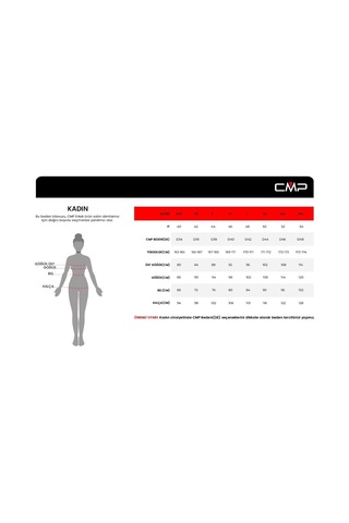 Cmp Kadın Bisikletçi Tişört Çok Renkli