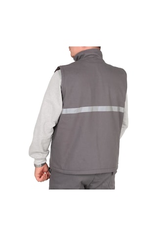 Gabardin Gri Yelek Gri
