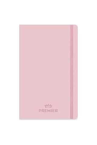 9x14 80 Yaprak Çizgili Ciltli Premier Defter - Pembe