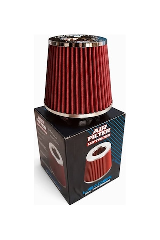 Performans Artırıcı Açık Hava Filtresi 76mm Kırmızı Renk - Yüksek Performans