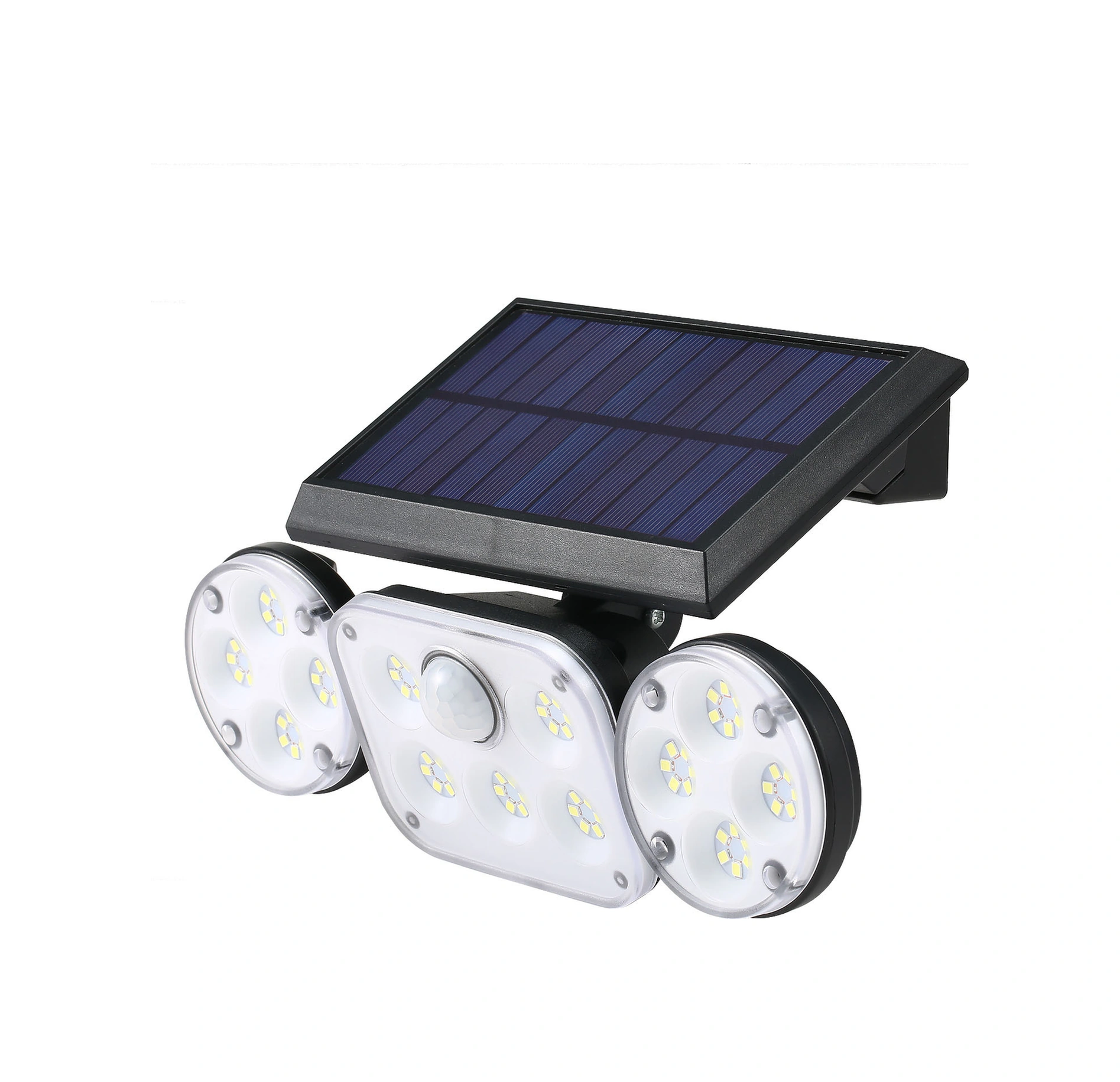 Geeroyoo Güneş Enerjili 3 Kafa Duvar Lambası - 78 Led 3 Çalışma Modu Ip65 Su Geçirmez 300-450lm 6000-6500k Diğer