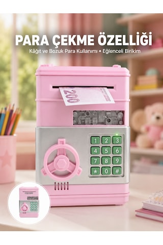 Şifreli Elektronik Para Biriktirme Kumbarası Büyük Kapasiteli Diğer